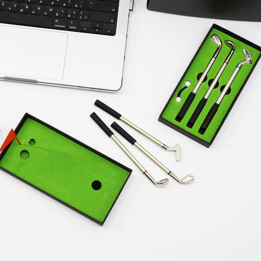 Golf Pen & Putter Mug Gift Set – Mini Golf Desk Game for Men
