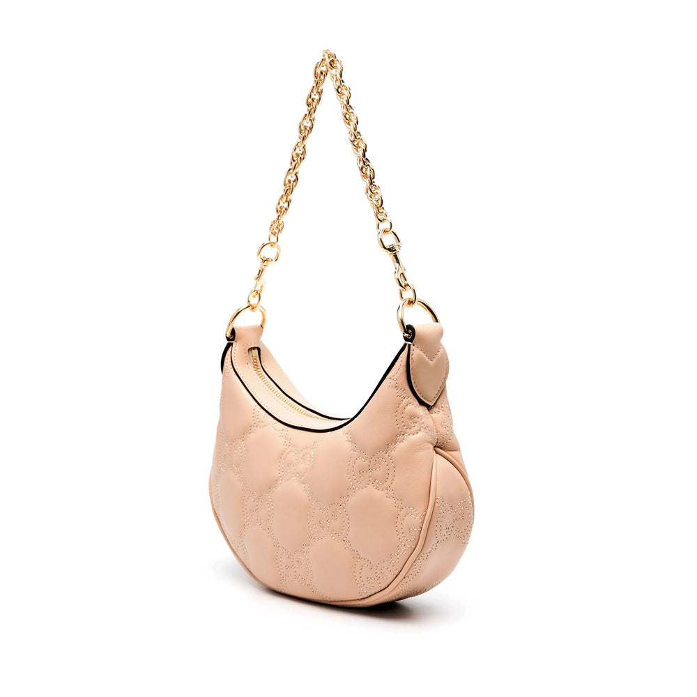 Gucci GG Supreme Chain Shoulder Bag – Beige