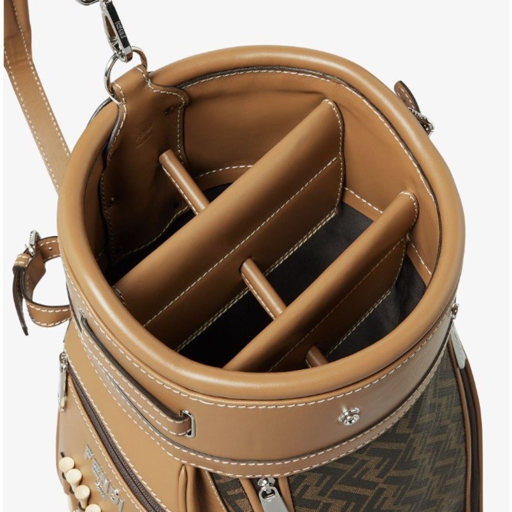 Fendi FF Monogram Luxury Golf Bag – Brown