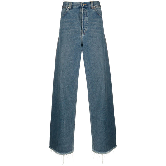 Gucci Blue Denim - Wide-Leg Jeans Men