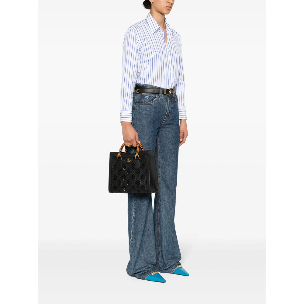 Gucci Bamboo Leather Tote Bag – Black