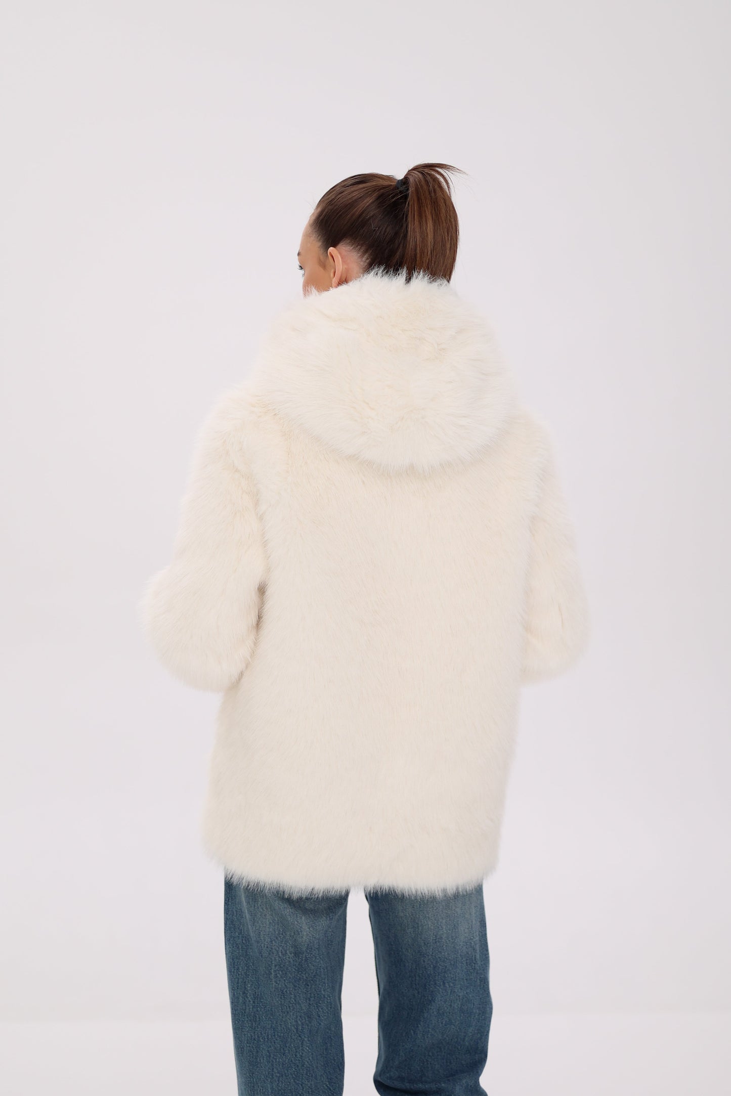 ⇆ Reversible Hooded Wool Blend Jacket