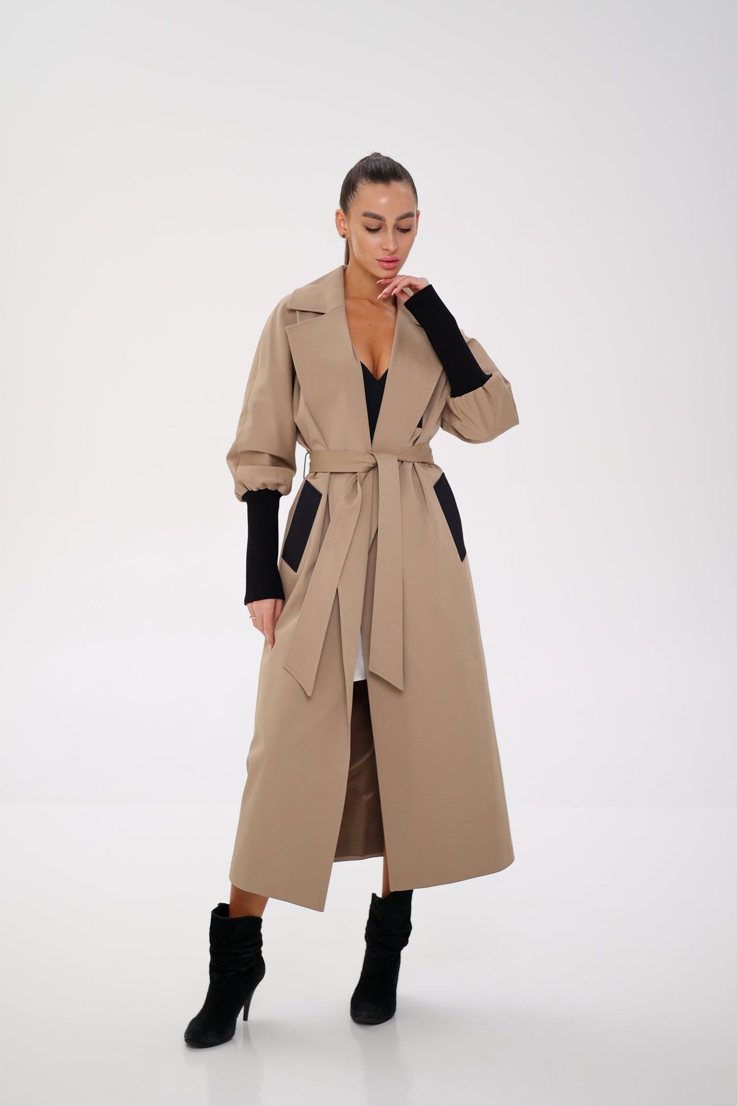 Miru Trench Coat in Camel
