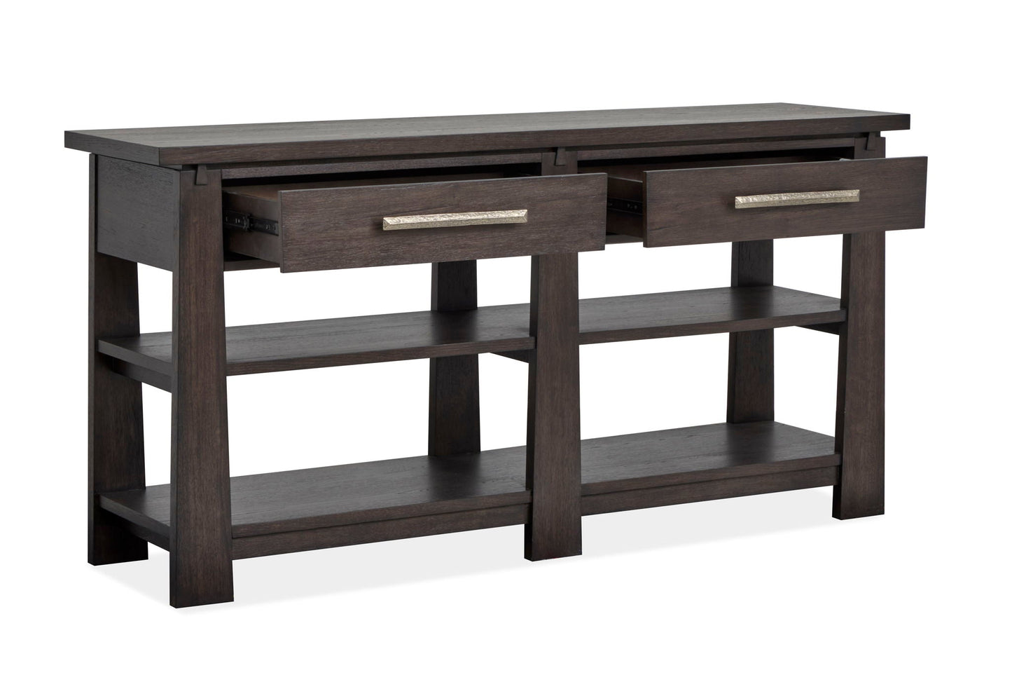 Ashford Rustic Oak Sideboard – Coffee Bean Finish Mission Buffet Cabinet