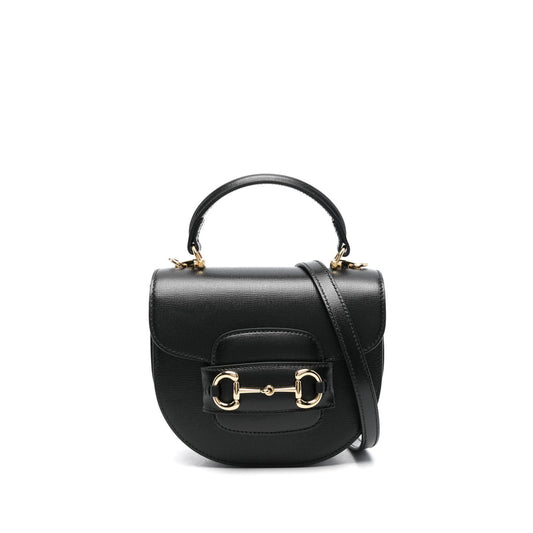 Gucci Horsebit Leather Tote Bag – Black