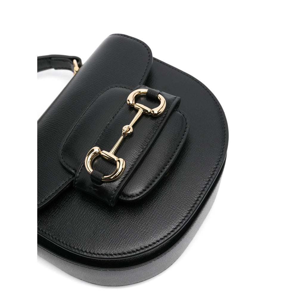 Gucci Horsebit Leather Tote Bag – Black