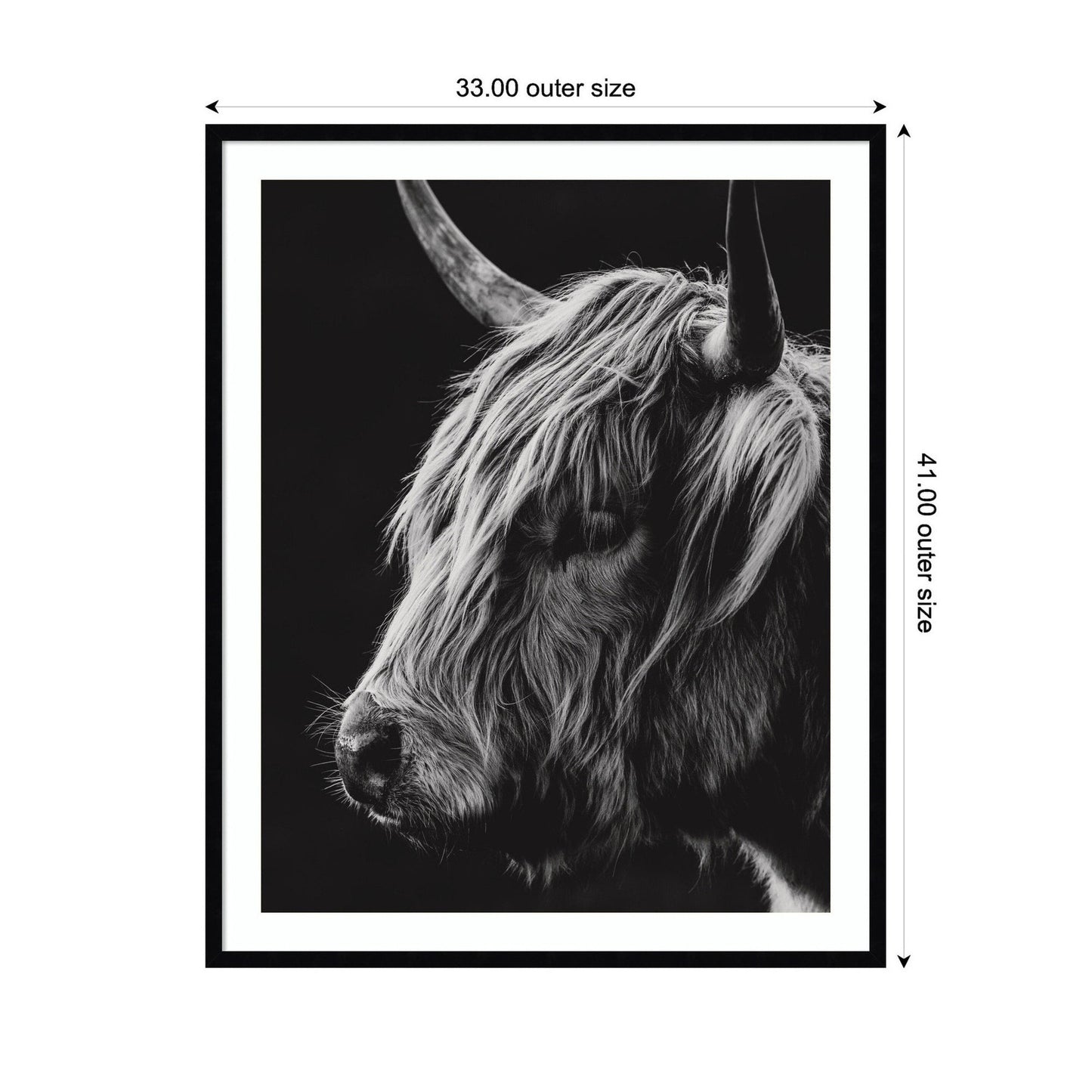 Scottish Highland Vertical by Crystal Lynn Collins Framed Wall Art Print