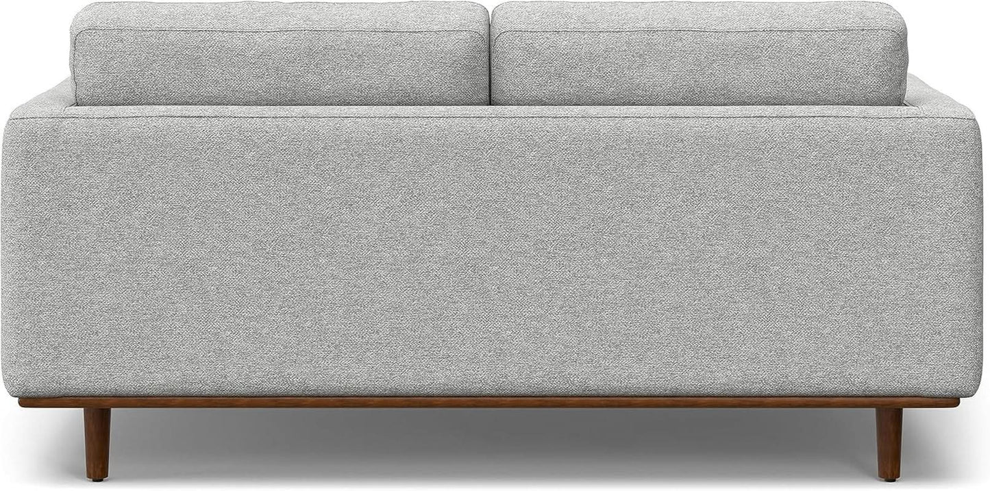 Morrison 72 Inch Mid Century Modern Sofa Set Mist Grey