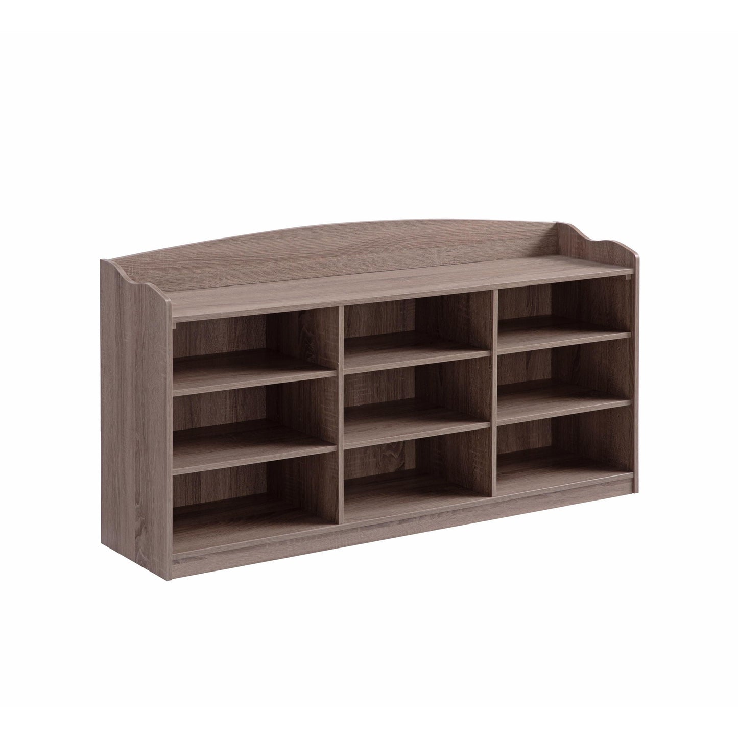 Entryway Shoe Storage Bench, Nine Storage Shelves, Entryway Organizer