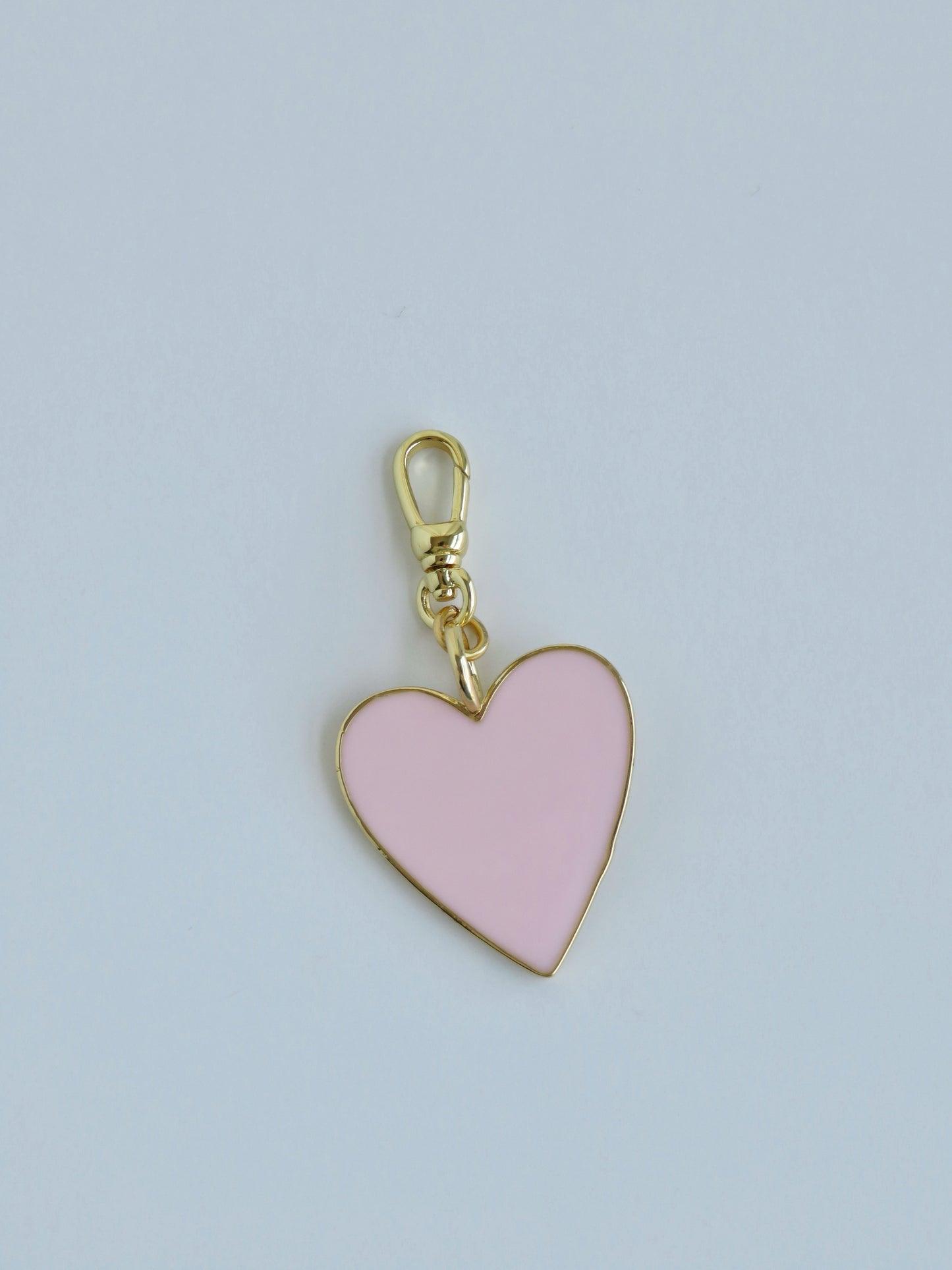 Enamel Heart Pendant on Swivel Clasp