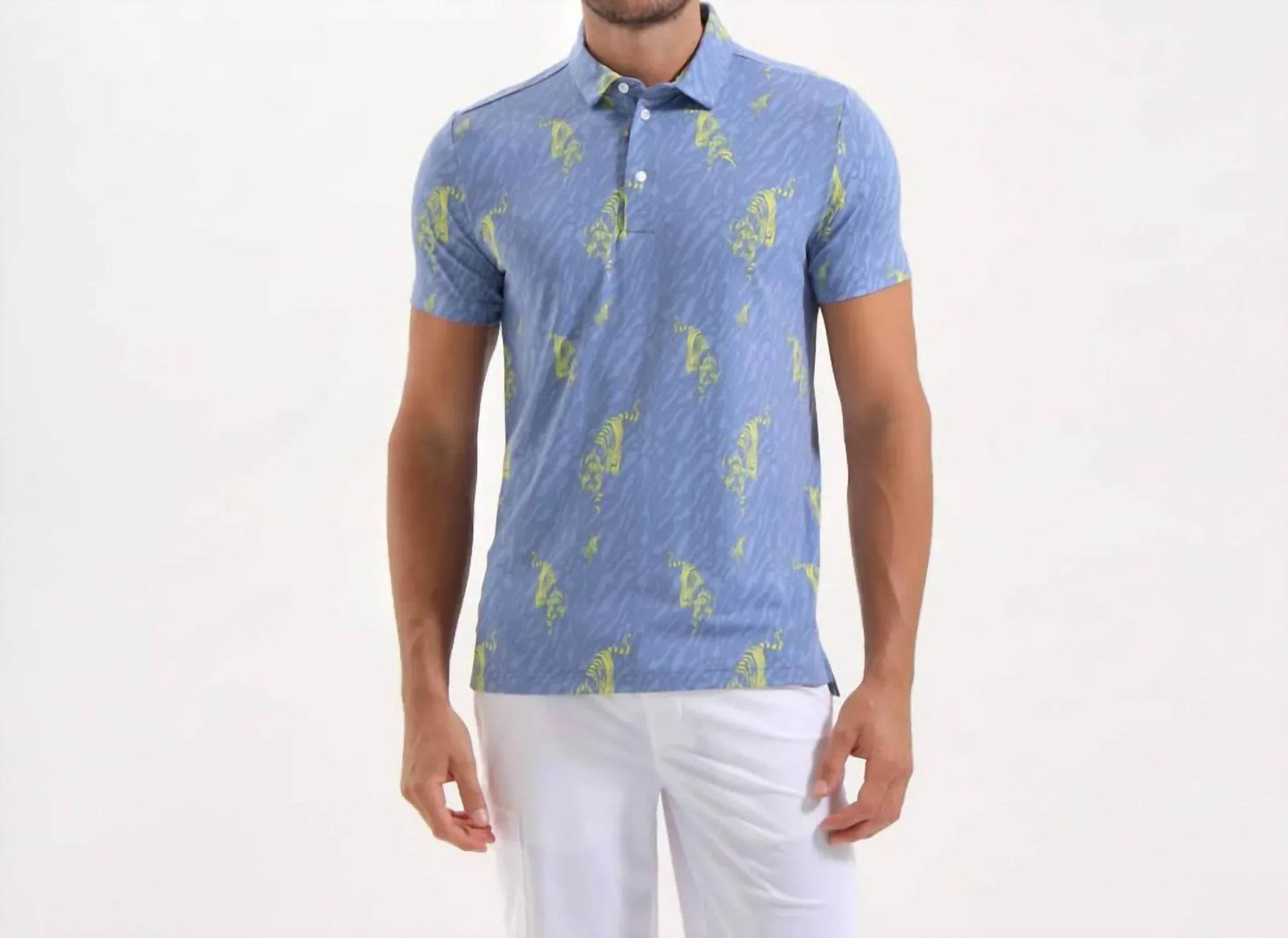 Men's Anyone Tiger Print Polo