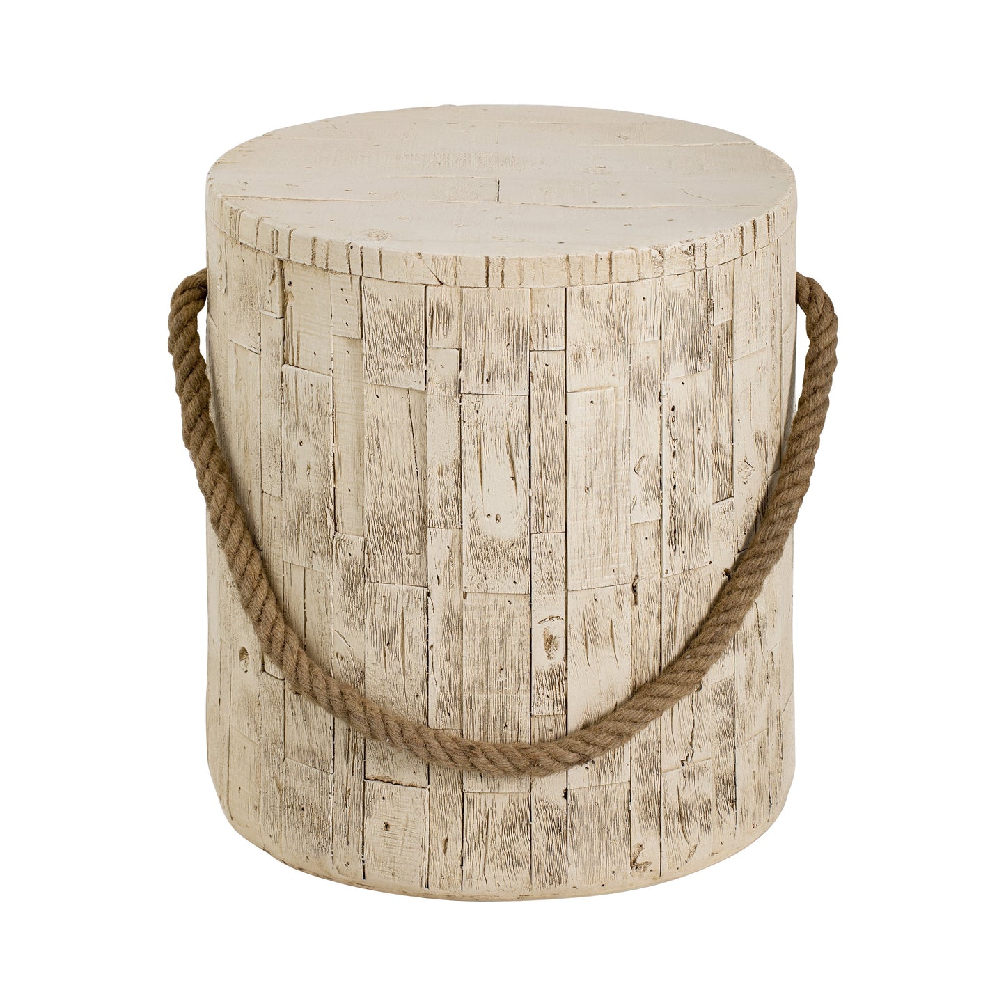 Outdoor Wood Grain Rustic MGO Side Table with Realistic Wood Vibe