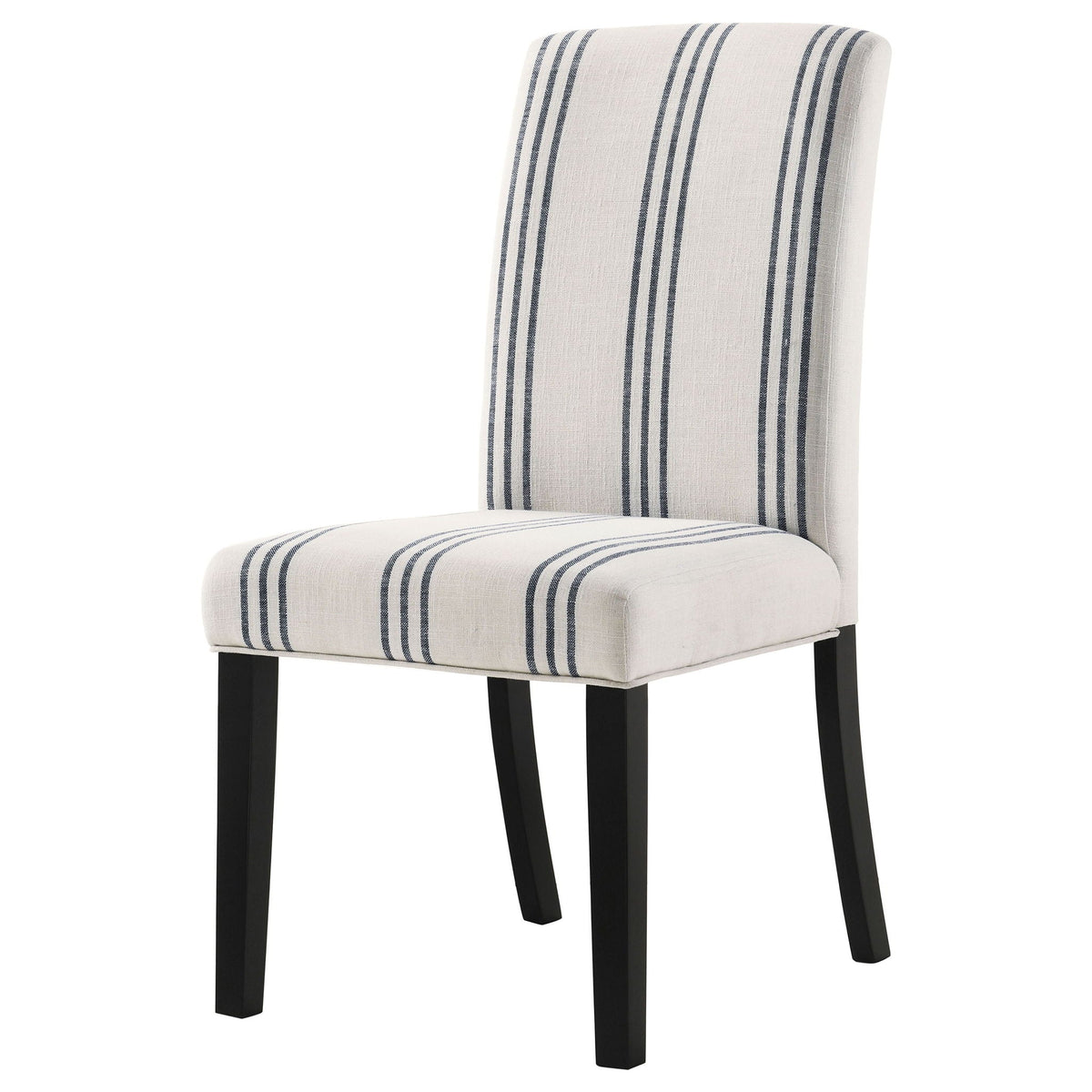 Harbor Stripe Upholstered Dining Chairs — Set of 2