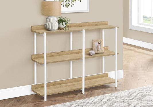 Accent Console Table For Entryway, 3 Tier Design