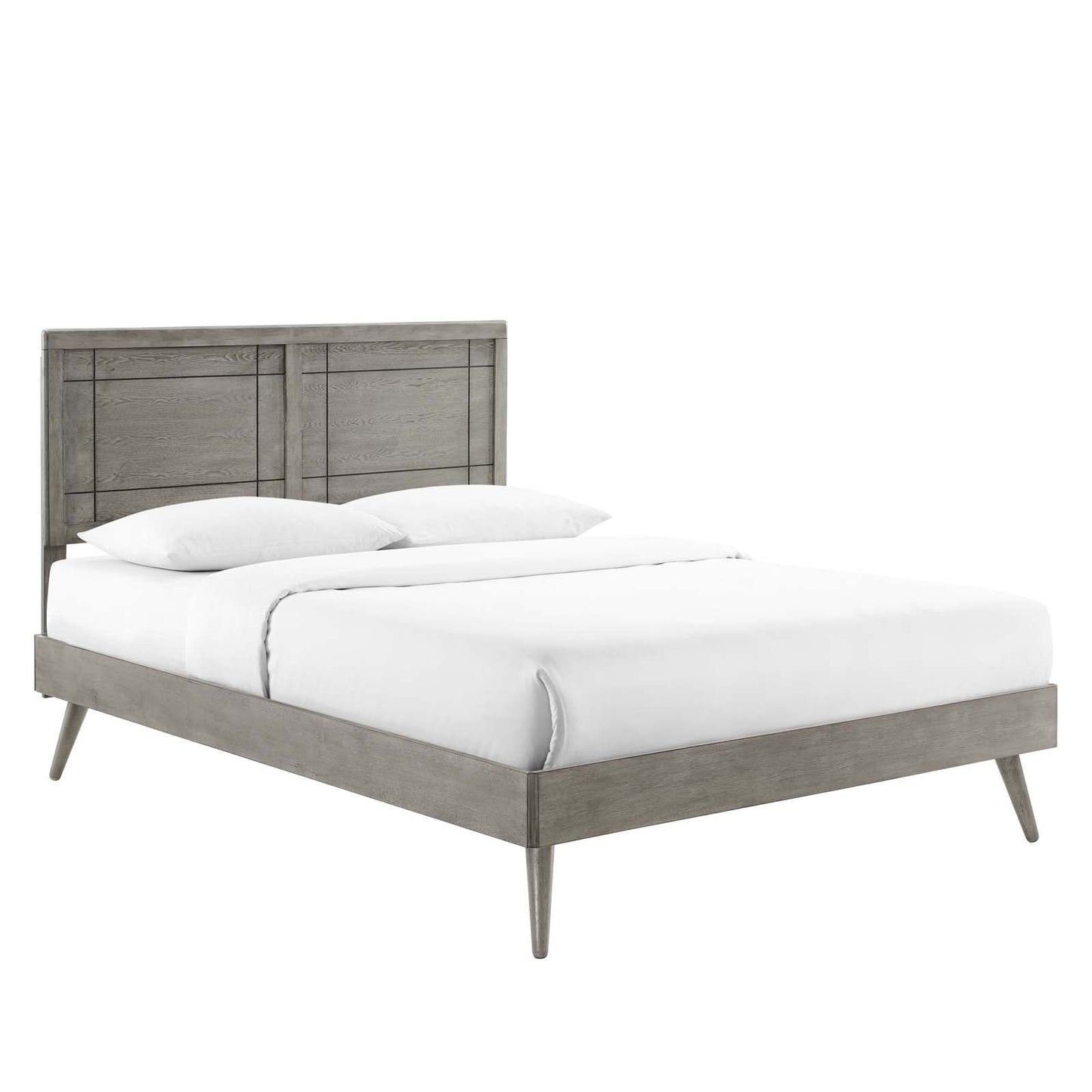 Marlee Wood Queen Platform Bed With Splayed Legs by Modway