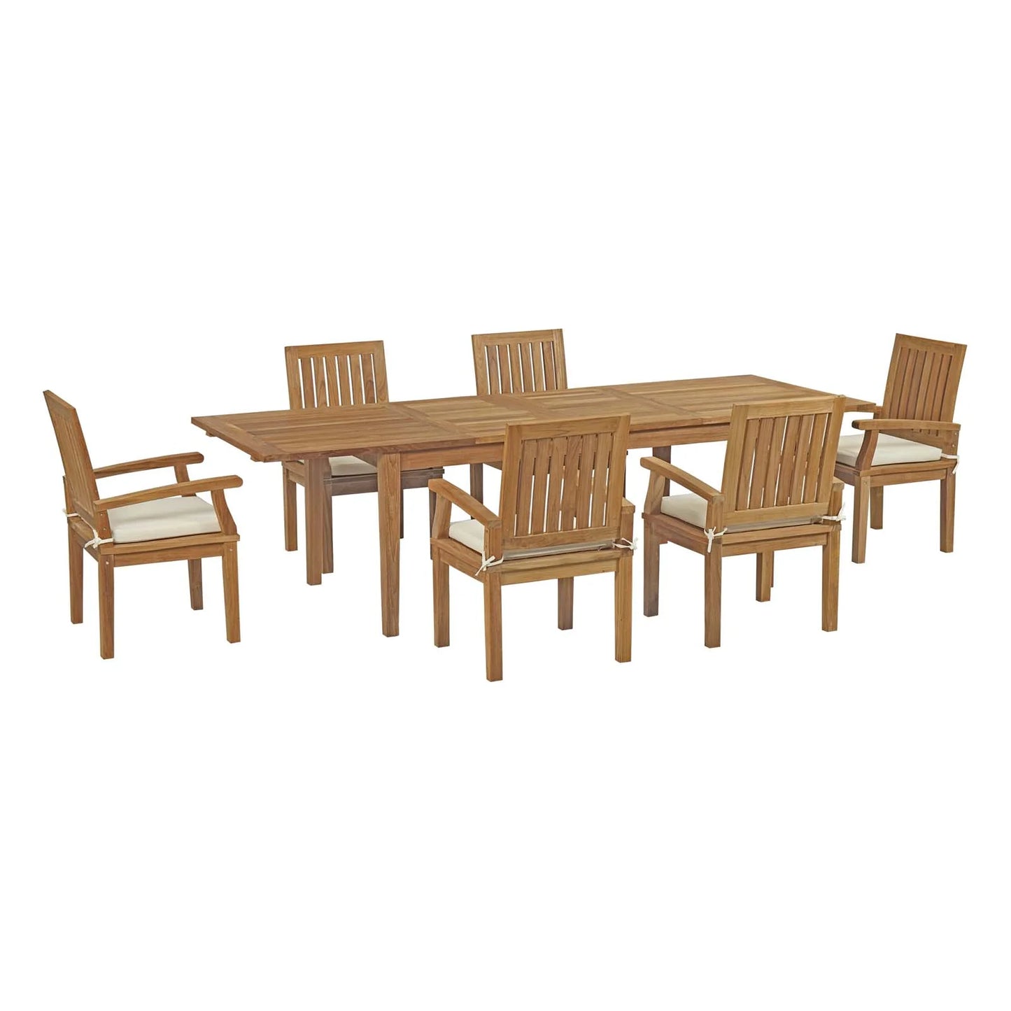 Seabrook Outdoor Patio Teak 7-Piece Dining Set