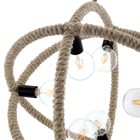 The Ashbourne Rope Orb Chandelier