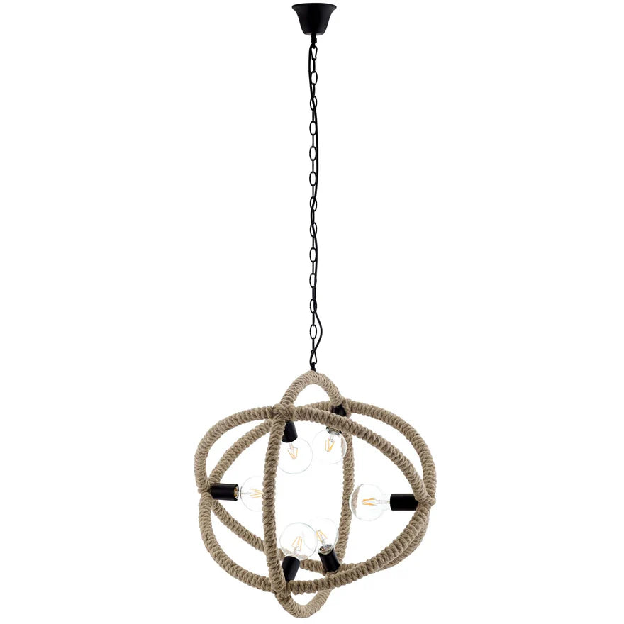 The Ashbourne Rope Orb Chandelier