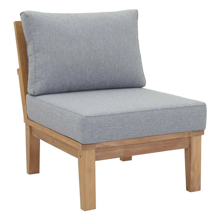 Seabrook 2-Piece Outdoor Modular Lounge Set - Gray