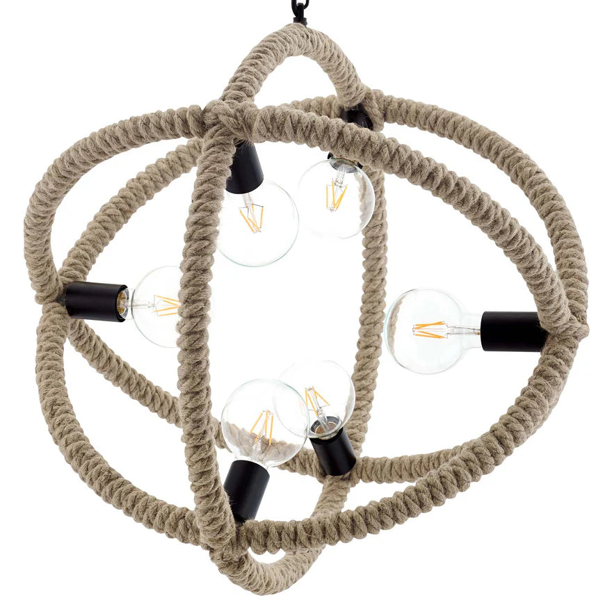 The Ashbourne Rope Orb Chandelier