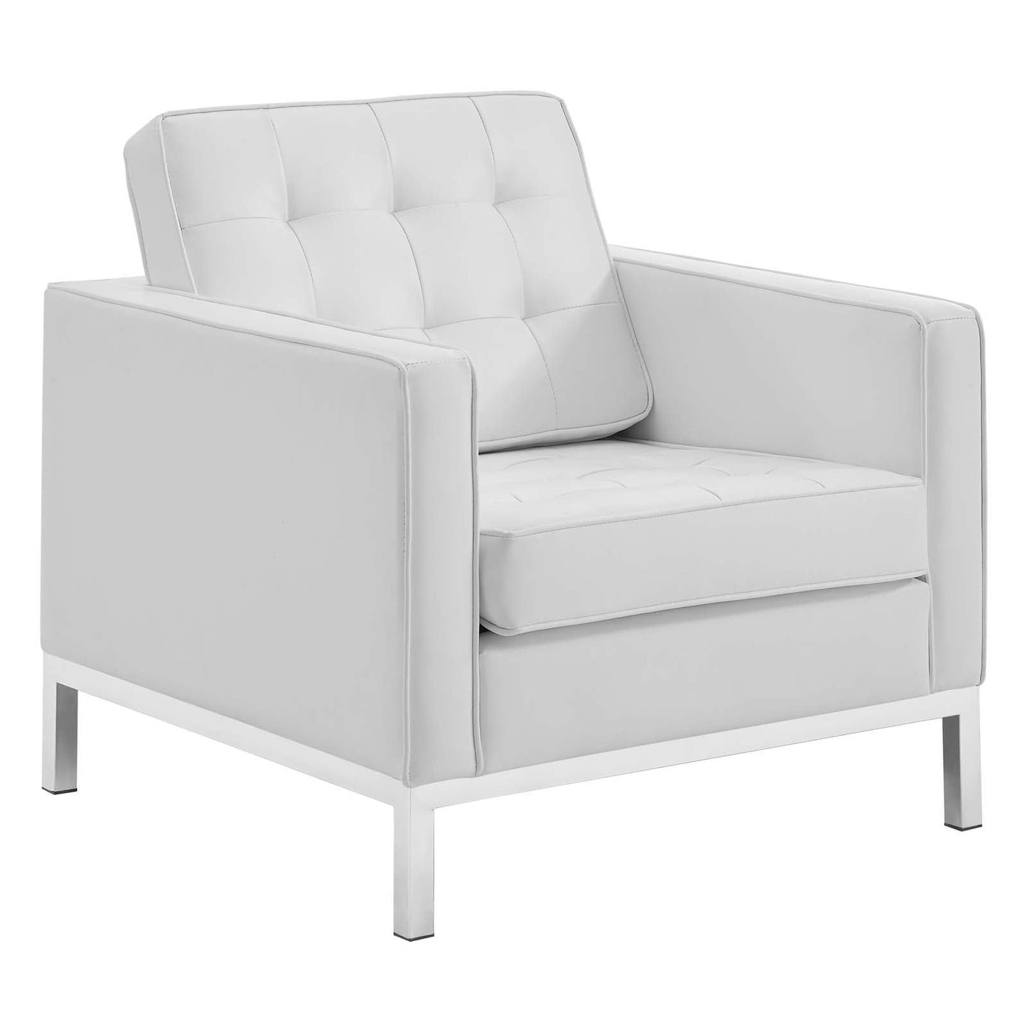 Loft 3-Piece Tufted Vegan Leather Furniture Set by Modway