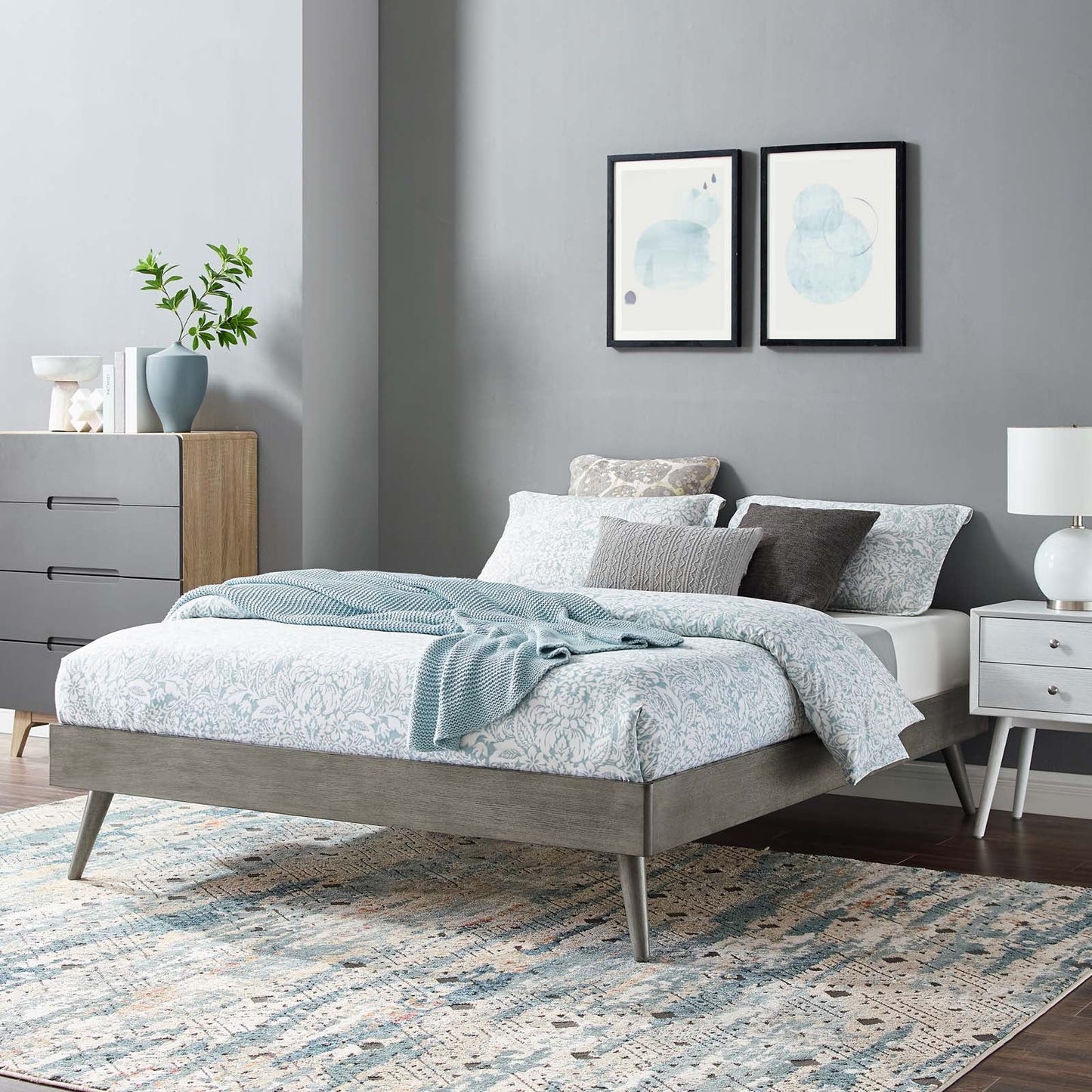 Margo Wood Queen Platform Bed Frame by Modway