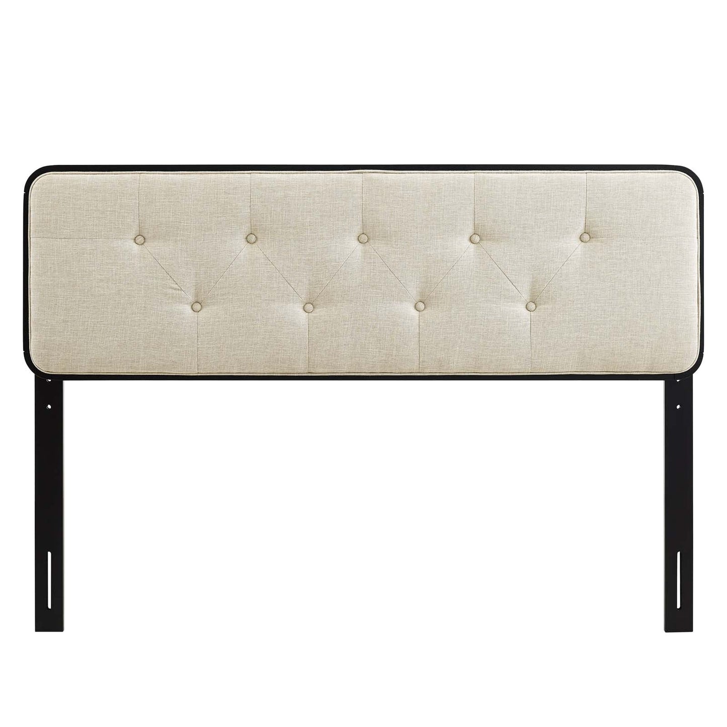 Collins Tufted Fabric and Wood King Headboard by Modway