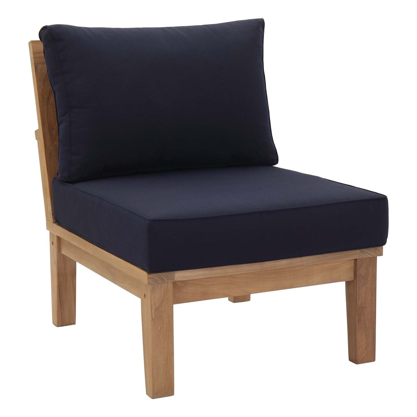 Seabrook Outdoor Patio Teak 3-Piece Modular Corner Lounge Set
