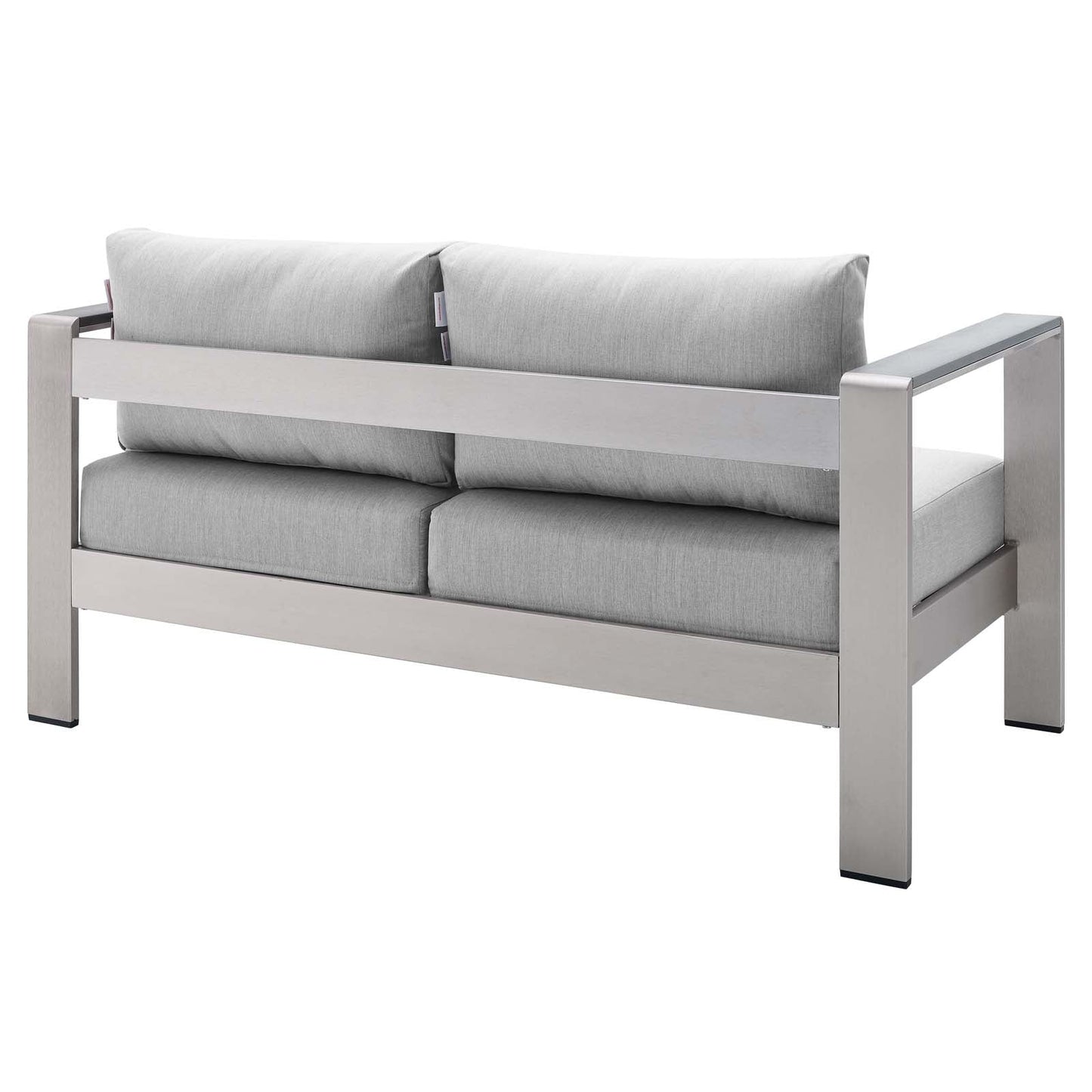 Shore Sunbrella¨ Fabric Aluminum Outdoor Patio Loveseat by Modway
