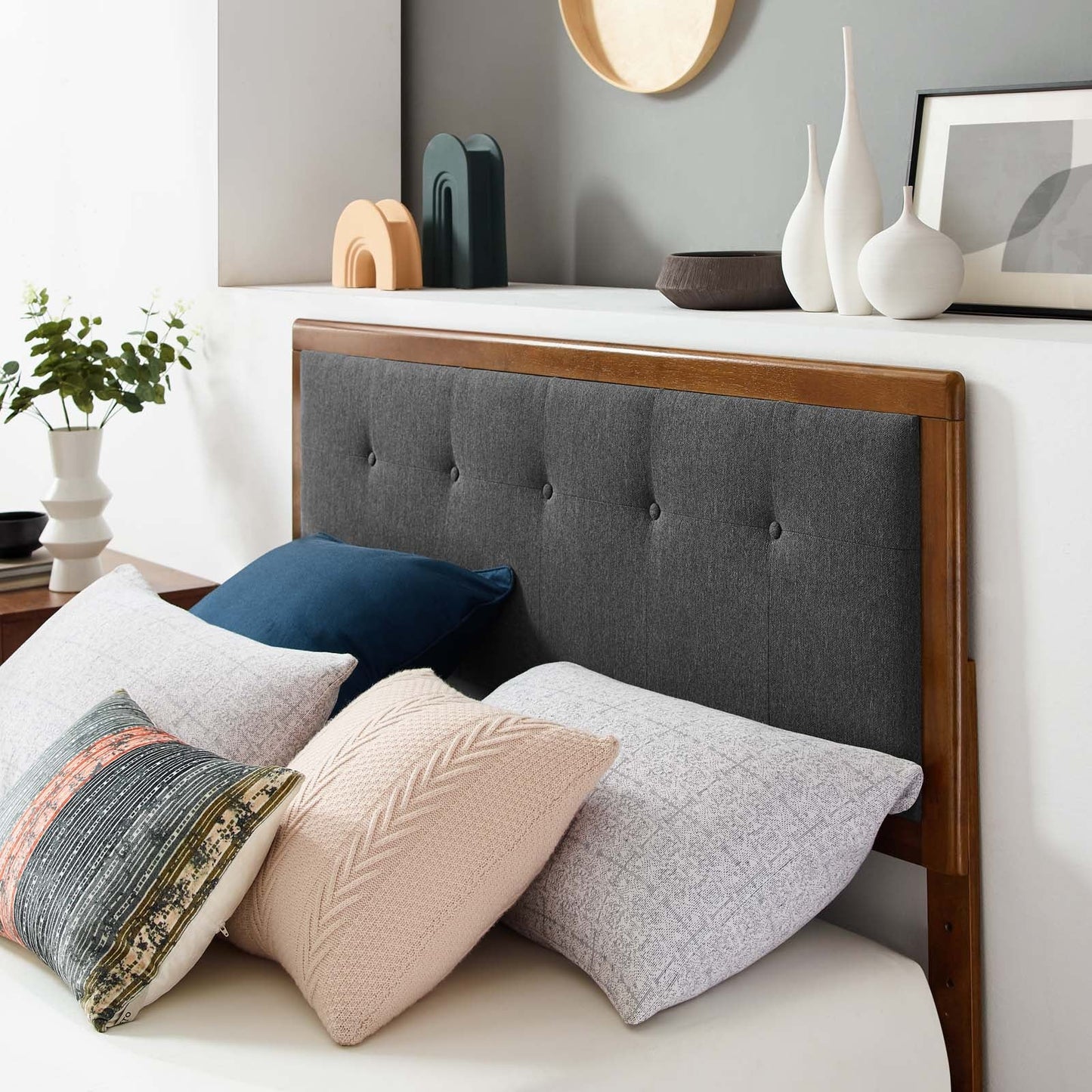 Willow Wood Queen Platform Bed With Angular Frame by Modway