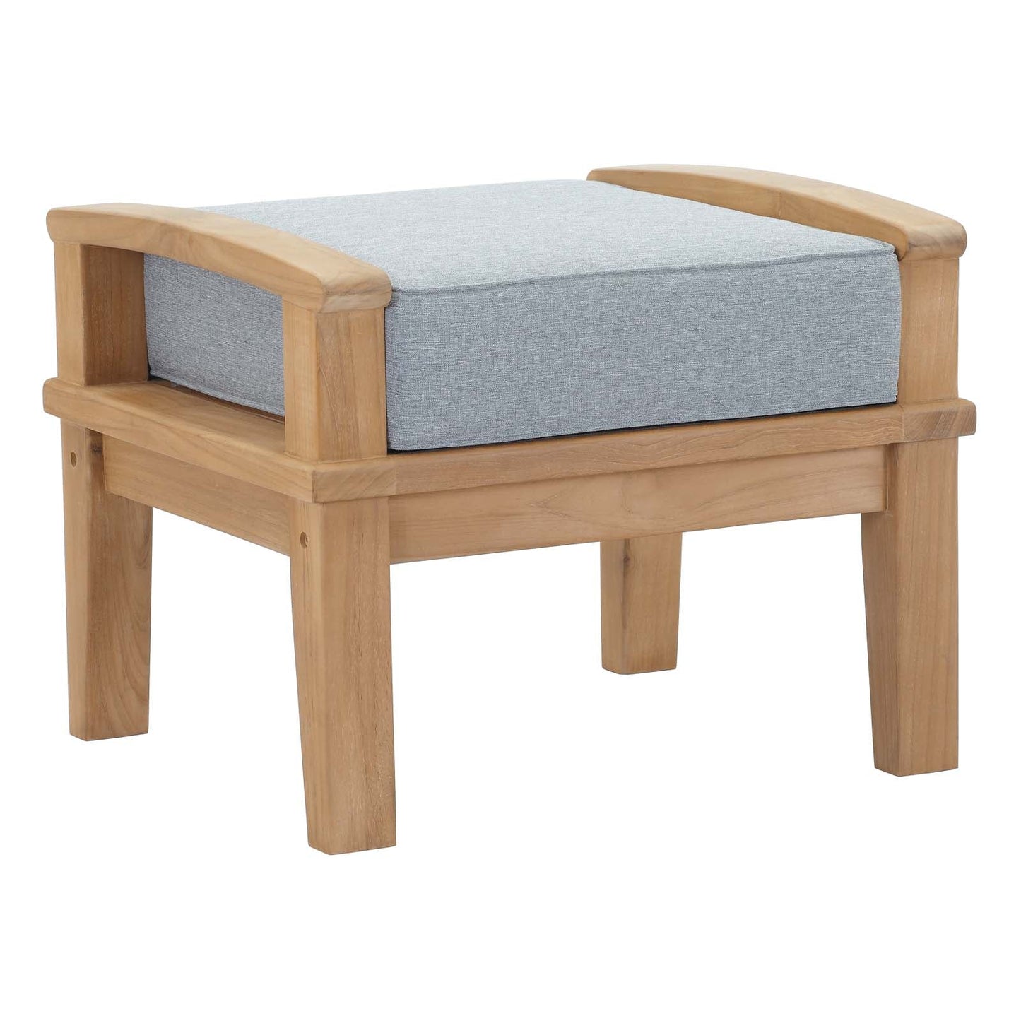 Seabrook Outdoor Patio Teak 4-Piece Conversation Set - Gray