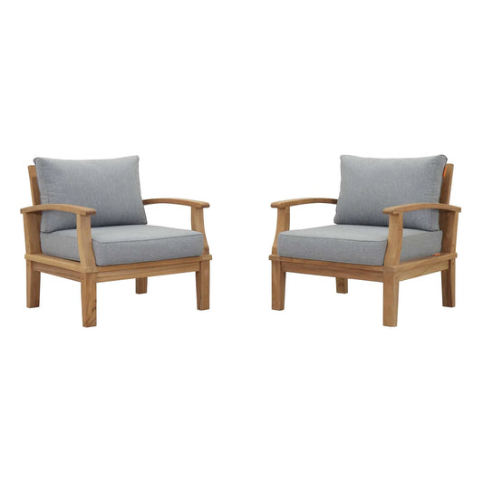 Seabrook Outdoor Teak Armchair Set