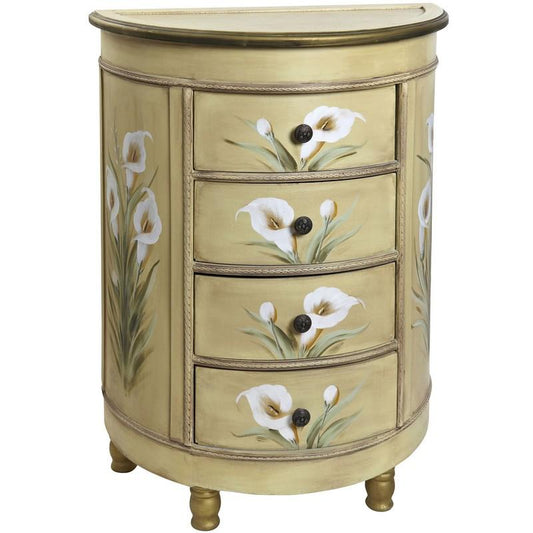 The Calla Lily Painted Garden Chest