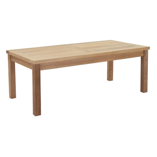 Seabrook Outdoor Patio Teak Rectangle Coffee Table