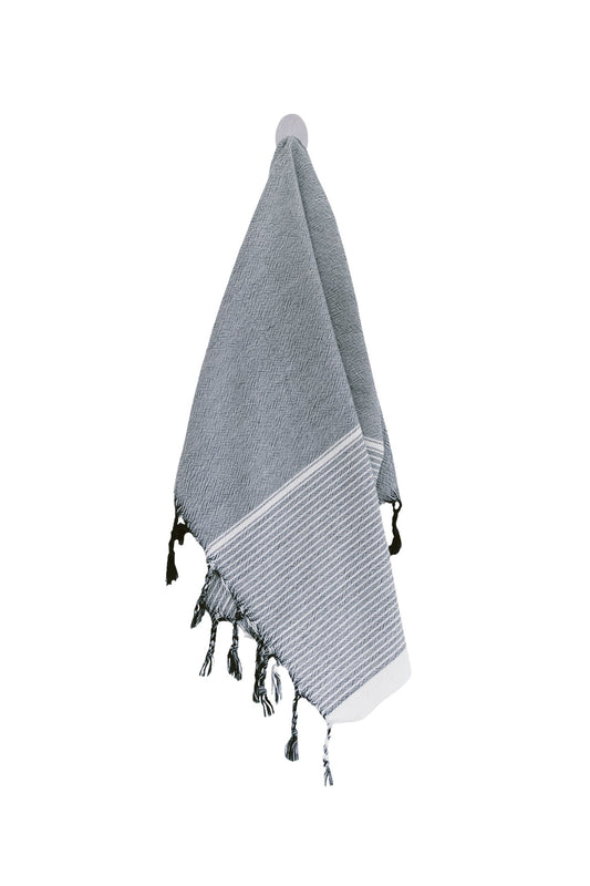 Grey Stripe Tribeca Hand Towel