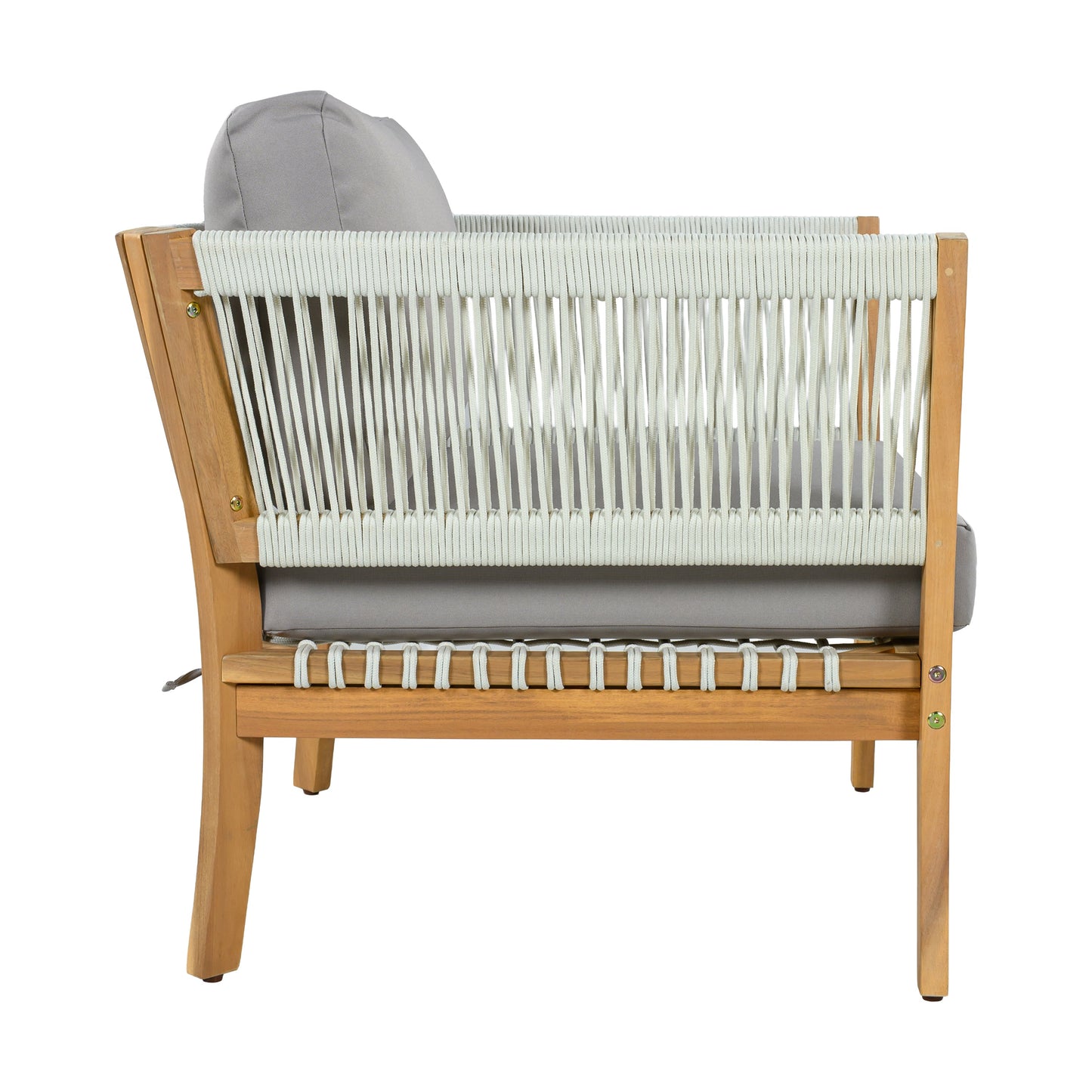 The Ellsworth Outdoor Teak & Handwoven Rope Club Chair