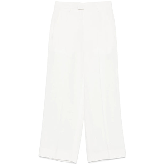 Ann Demeulemeester White Trousers - Straight Trousers Women