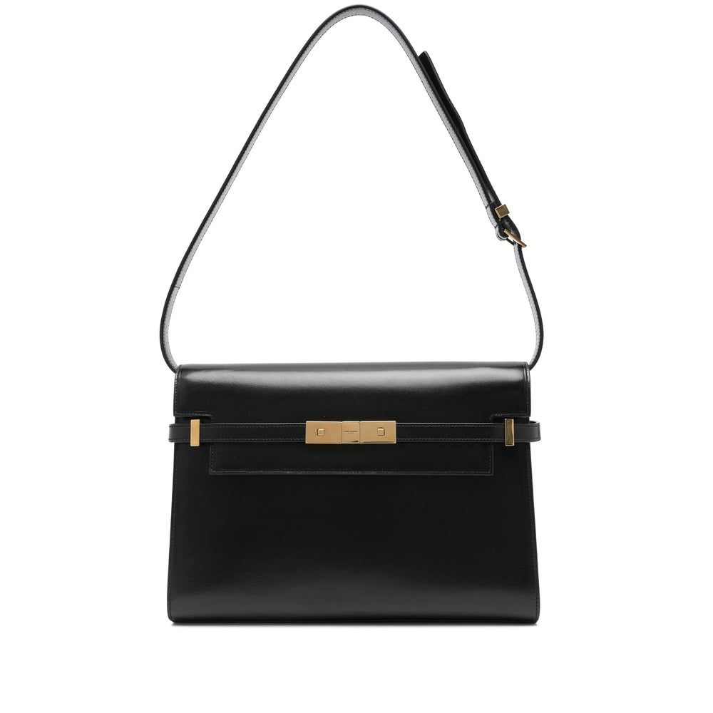 Saint Laurent Leather Shoulder Bag – Black