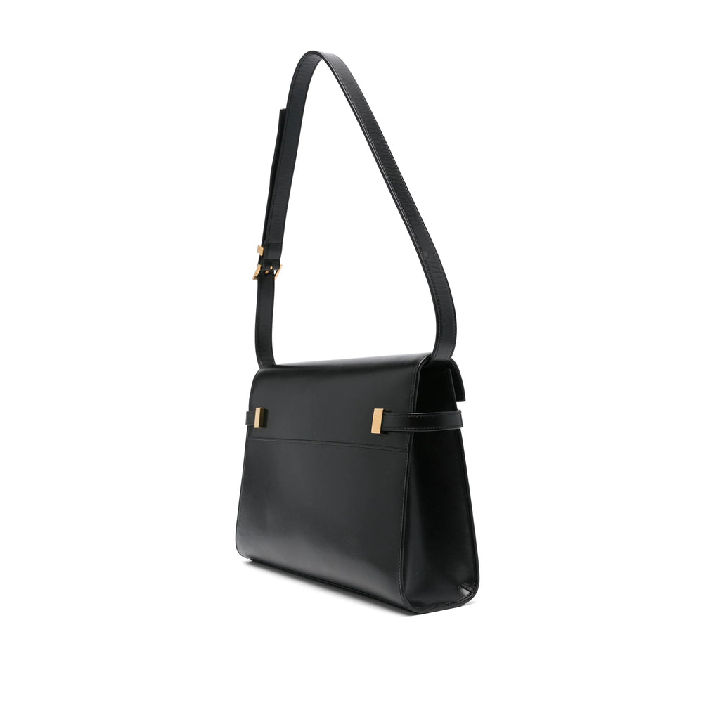 Saint Laurent Leather Shoulder Bag – Black