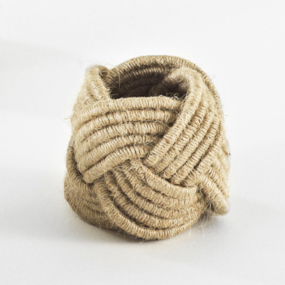 The Harbor Braided Jute Napkin Rings — Set of 4