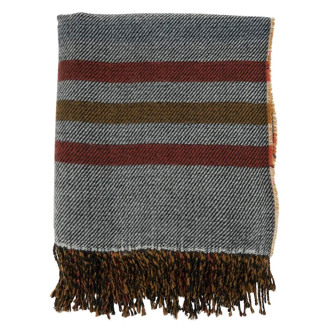 Bracken Hunt Reversible Plaid Throw | Rust