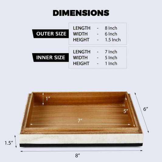 Black White Resin Inlay Decorative Storage Box – Mono Court Collection (7 Sizes)