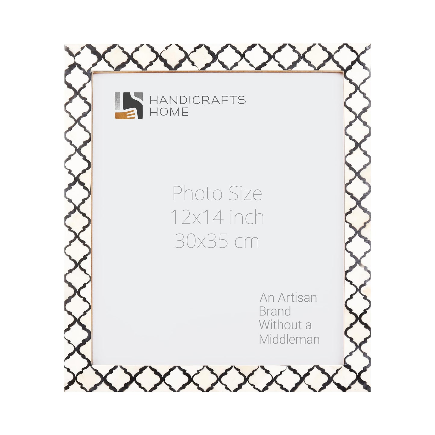 Moroccan Poster Frames Bone Inlay, Black, 9 Sizes