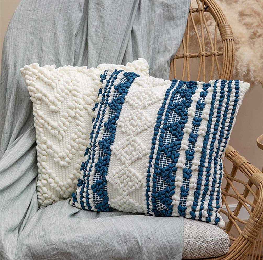 The Harbor Geo Woven Pillow — 18"