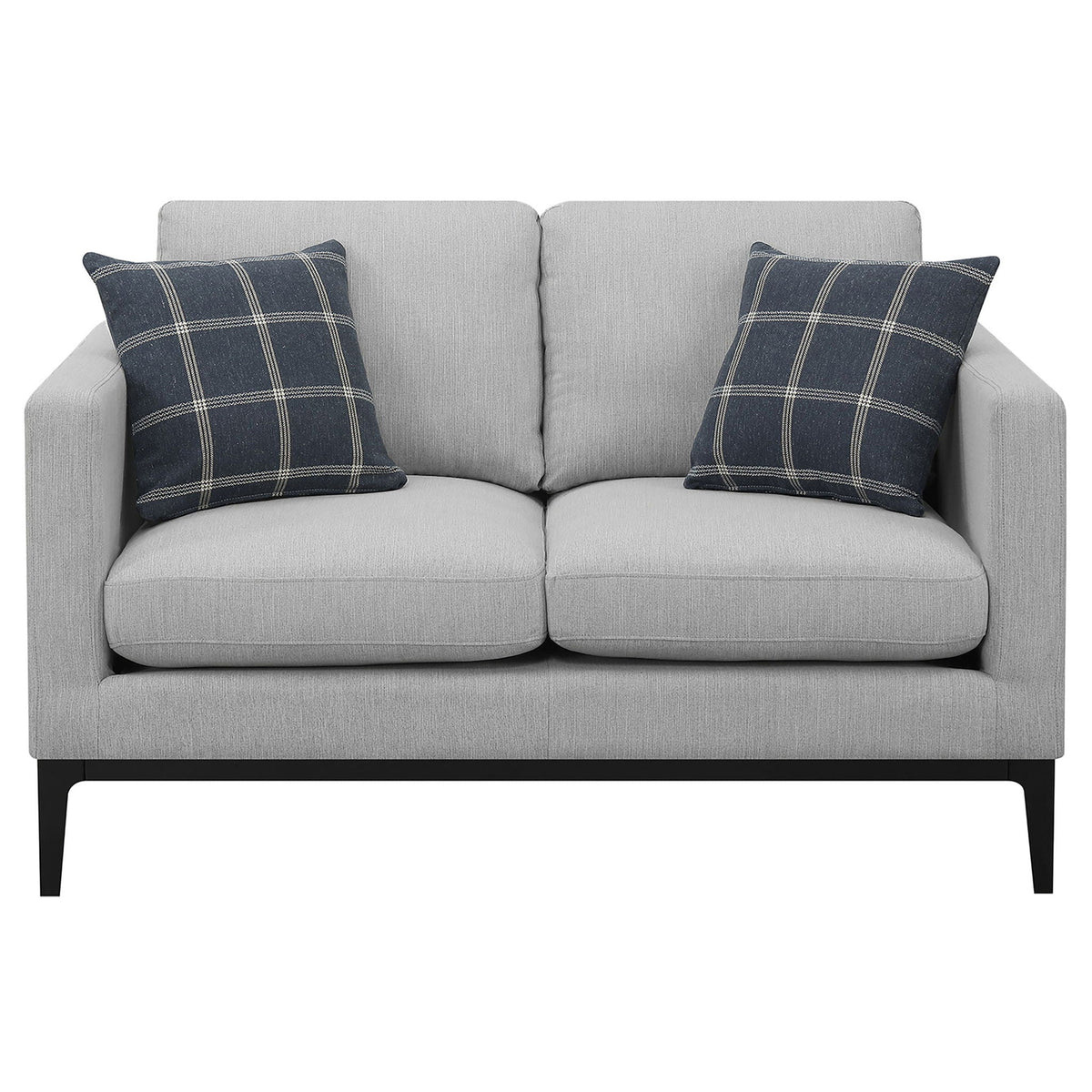The Coastal Library Tailored Loveseat — Light Grey
