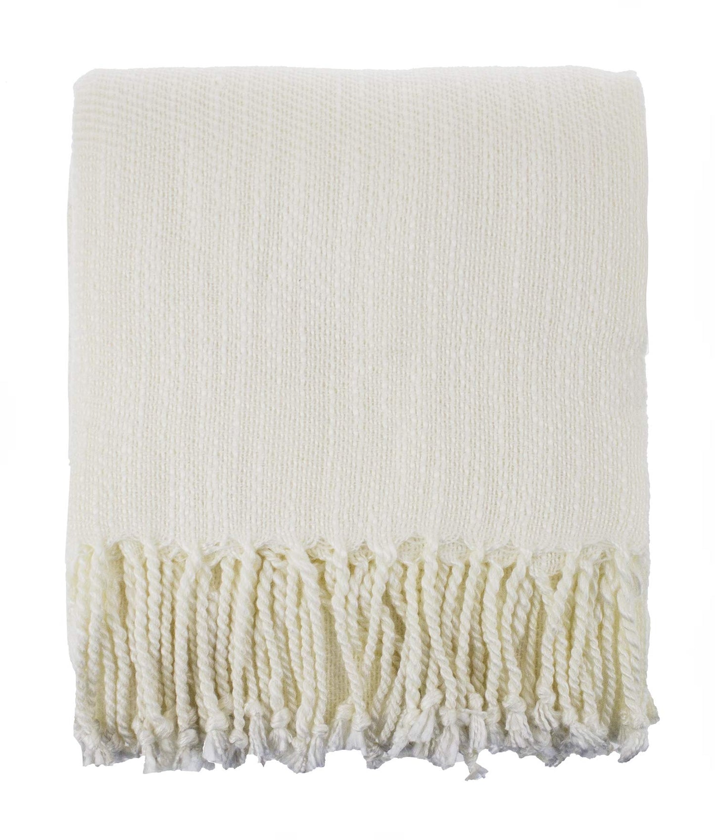 The Seabrook Chambray Woven Fringe Throw Blanket