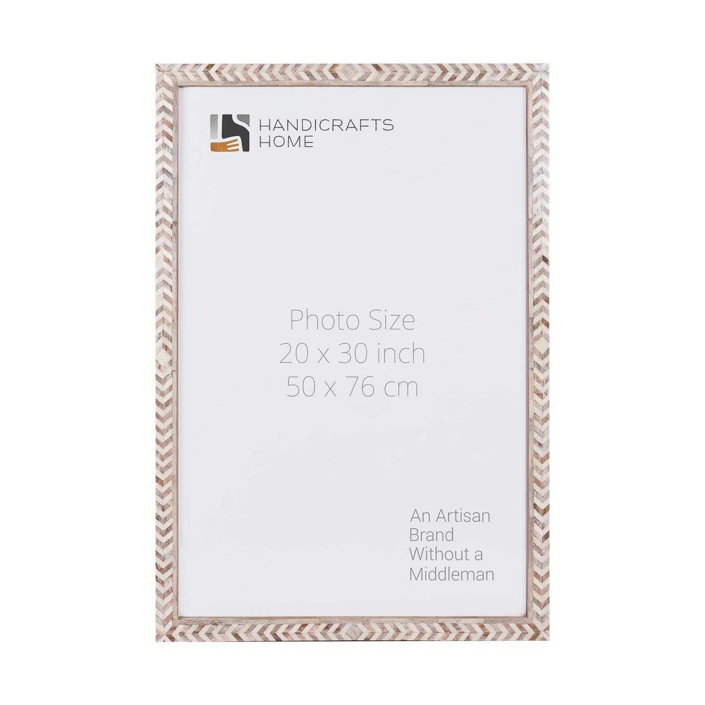 Poster Frames Taj Pattern Bone, Resin Inlay, Brown, 6 Sizes