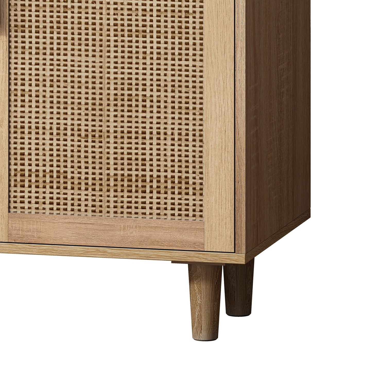 The Designer's Courtyard Collection | Beaumont Rattan Four-Door Sideboard Cabinet
