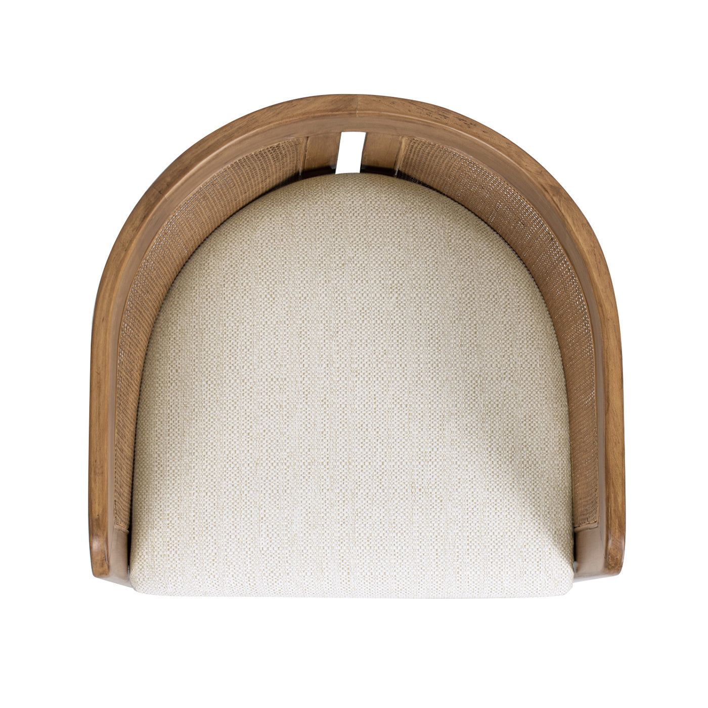 The Lilith Curved Rattan Dining Chair