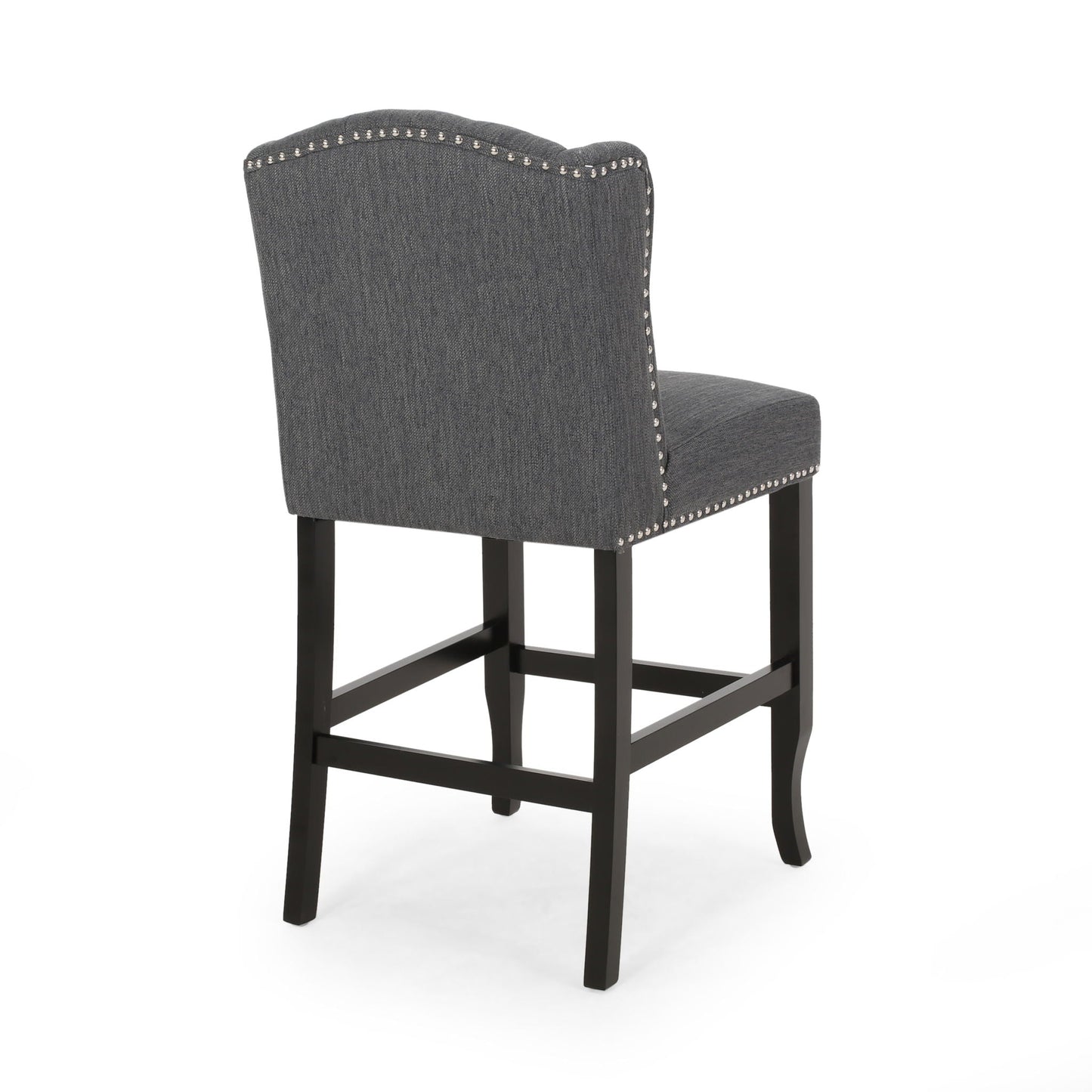 Vienna - Fabric Tufted Counter Stool With Nailhead Accents (Set of 2)